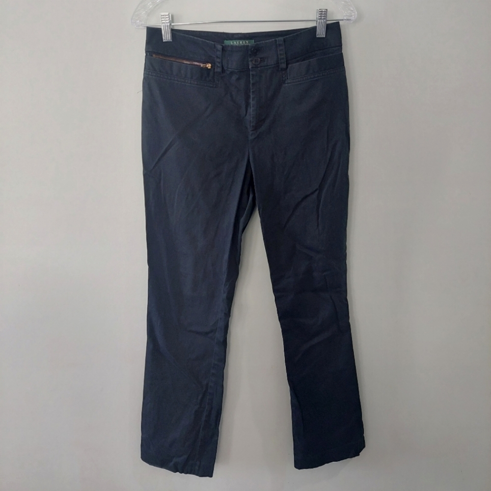 Lauren Ralph Lauren vintage pants size 6 black mid rise straight leg